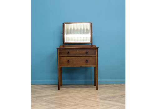 Delivery £70 Vintage Mahogany Dressing Table From Heals, 1930s