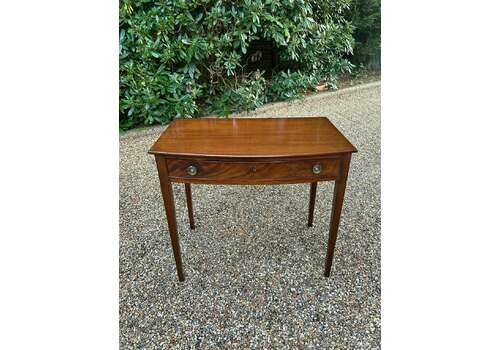 19th Century Mahogany Bow Fronted Side Table