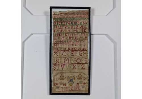 Framed Georgian Sampler (Dated 1752)