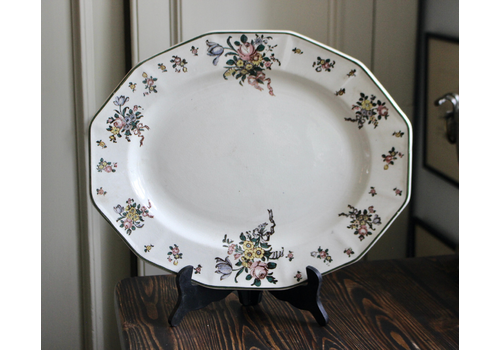 A 1920s Antique Royal Doulton Old Leeds Sprays Meat Platter