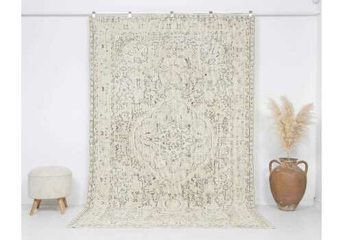 6x9 Vintage Rug, Neutral Turkish Rug, Antique Rug, Handmade Rug, Living Room Rug, Anatolian Rug, Wool Rug,Naturel Rug,Handknotted Rug