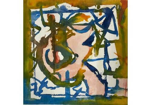Jacques Coulais (1955 2011)french Expressionist Abstract Original Painting Artists Studio Provenance Mid 20th Century