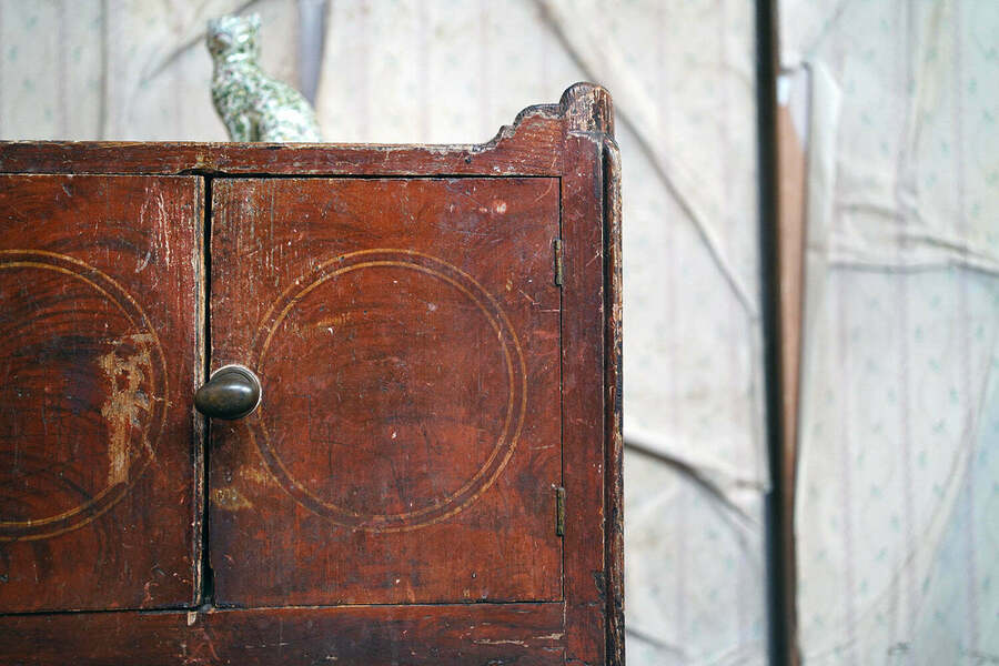 A George III Painted Pine Bedside Commode C.1780 photo for sale