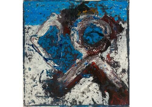 Jacques Coulais (1955 2011)french Expressionist Abstract Original Painting Artists Studio Provenancemid 20th Century