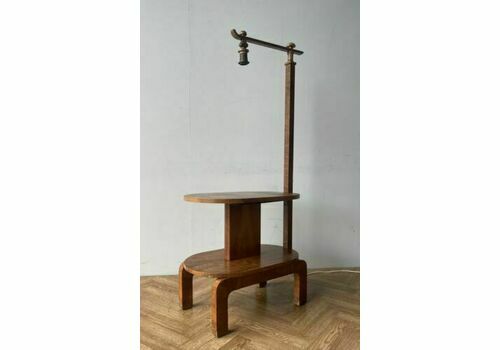 Rare Vintage Art Deco / Mid Century Style Two Tier Table Floor Lamp