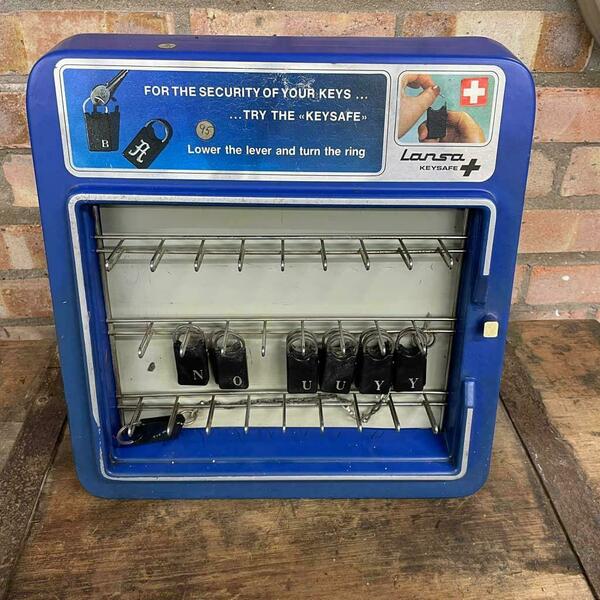 Vintage Lansa Keysafe Display Unit 15 Keys 3 Racks Retail Newsagents ...
