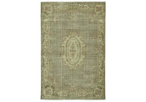 Handmade Beige Turkish Vintage Area Rug 326 Cm X 214 Cm
