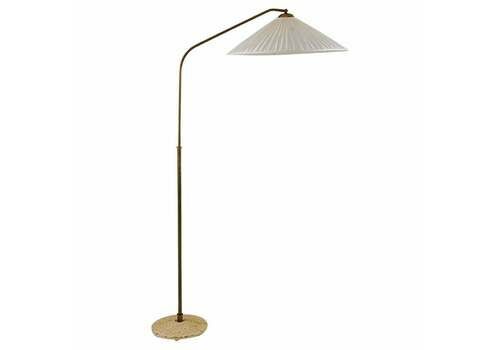 Swedish Modern Floor Lamp In Brass