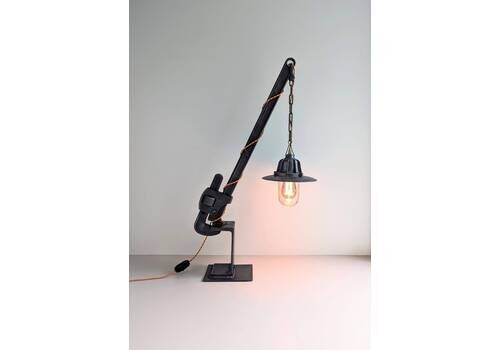 Vintage Industrial Glasgow Coughtrie & Heavy Duty Pipe Wrench Upcycled Into Statement Table Or Floor Lamp