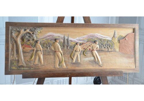 Mid Century Carved 