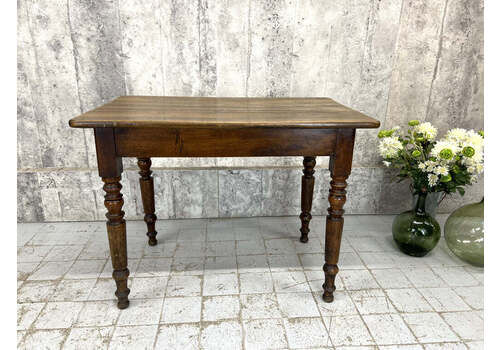 100cm Walnut Wood Tuned Leg Bistro Table