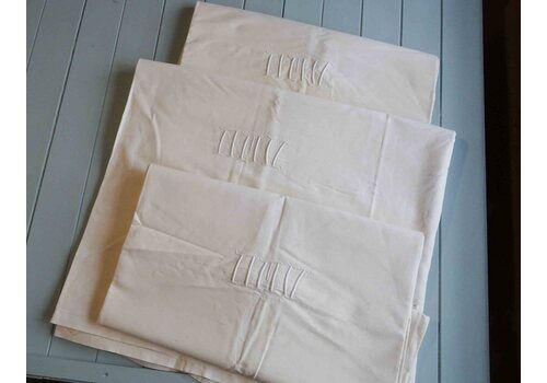 Simple French Linen Sheets, Mid 20th Century