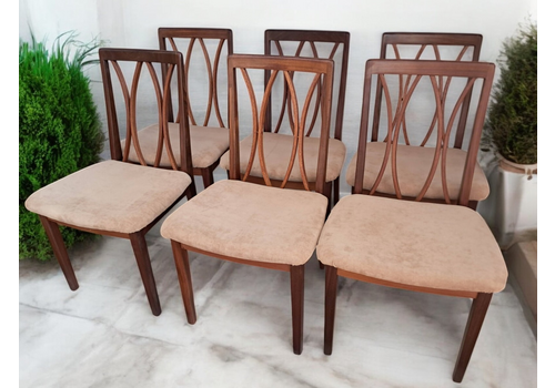 Mid Century Vintage G Plan Dining Chairs X 6 Retro Teak E Gomme 1960