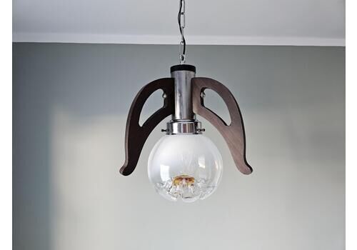 Vintage Murano Glass Mazzega Pendant Light / Mid Century Modern Lamp / Angel Lamp / Ceiling Light / 70