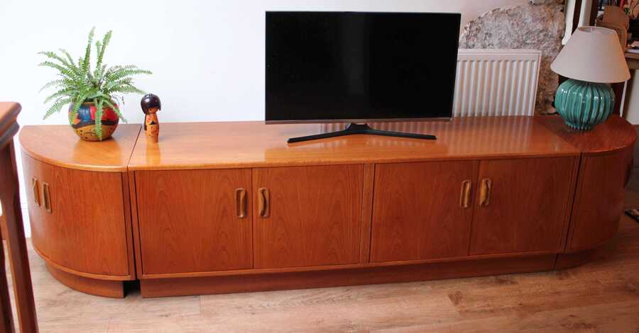 Vintage Teak G Plan Low Sideboard/Media/ Drinks And Display Unit photo for sale