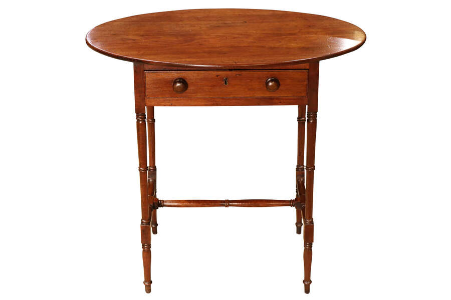 Regency Oval Lamp Table photo furniture