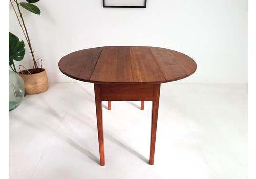 Antique Oak Dining Table / Gateleg Table   Solid Wood   1920s 1950s