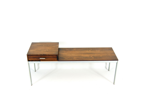 Retro Vintage Gillis Lundgren Ikea Tv Stereo Bench Sideboard Rosewood Danish 70s