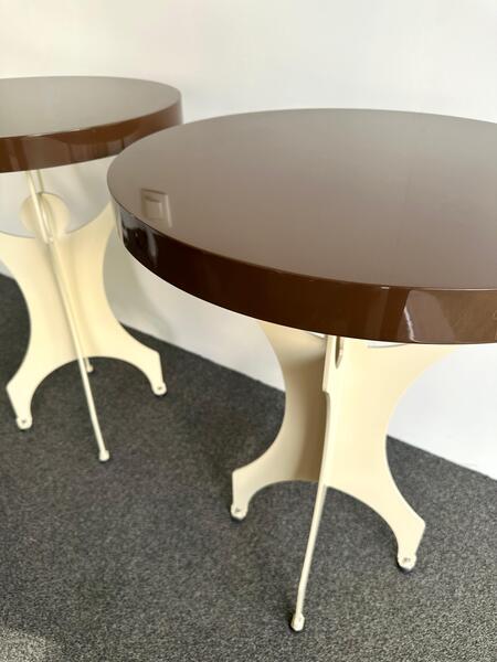 Pair Of Character Side Tables Lacquered Wood And Metal. Italy, 2000s photo furniture