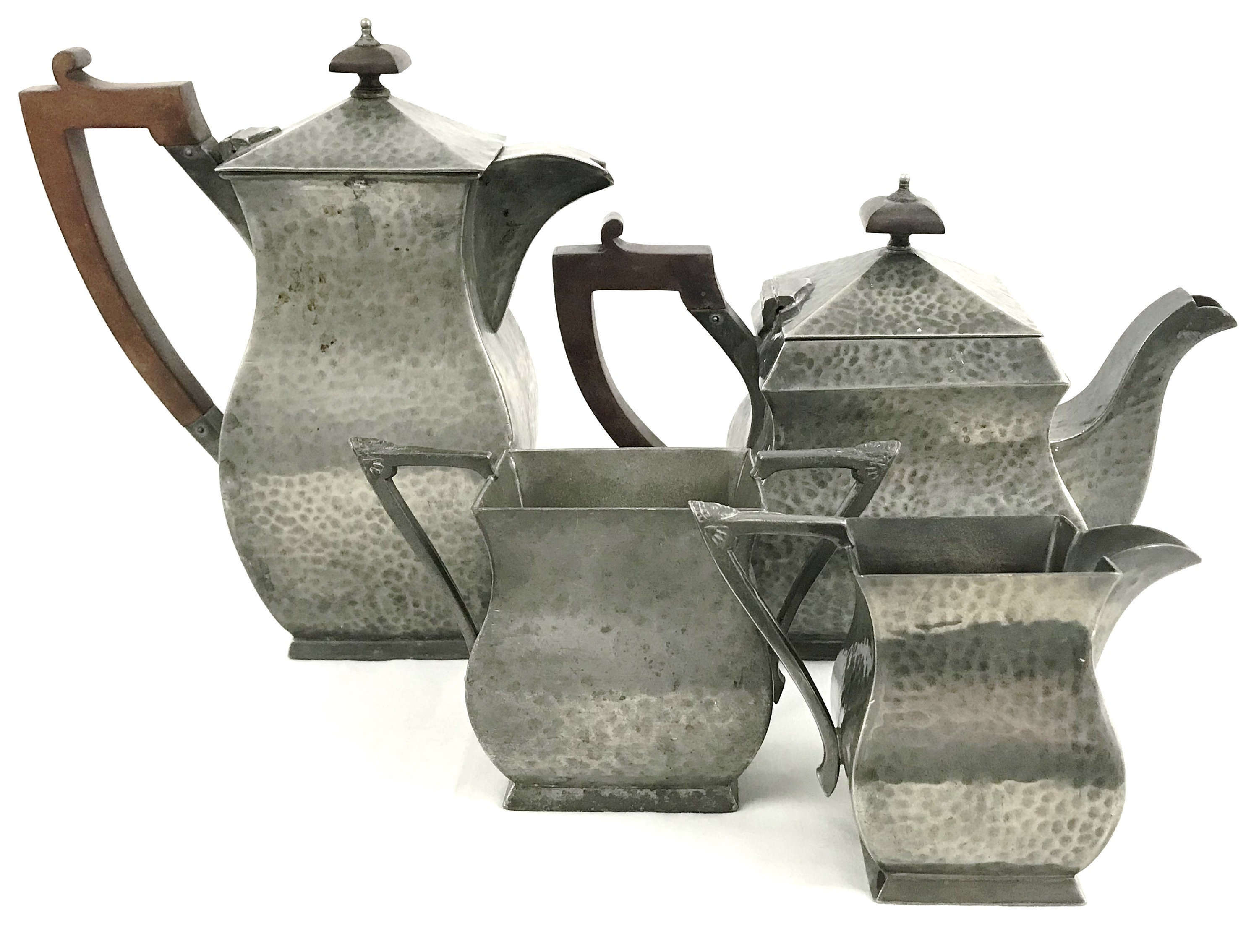 vintage wooden tea set