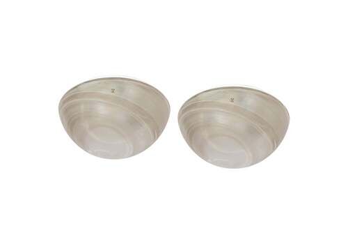 1 Of 8 Large Stunning Glass Flushmount By Peill & Putzler, Germany, 1970s