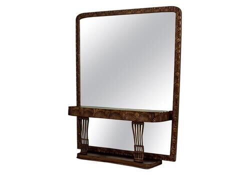 Art Nouveau Pearwood Vanity Table With Mirror Circa 1910