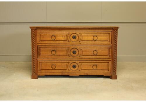 A Large 19th Century French Provincial Oak Chest Of Drawers
