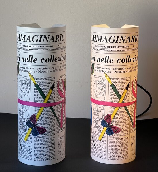 Pair Of "L'immaginario" Table Lamps By Fornasetti photo furniture