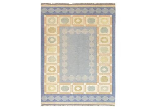 Scandinavian Rug Rollakan Light Blue