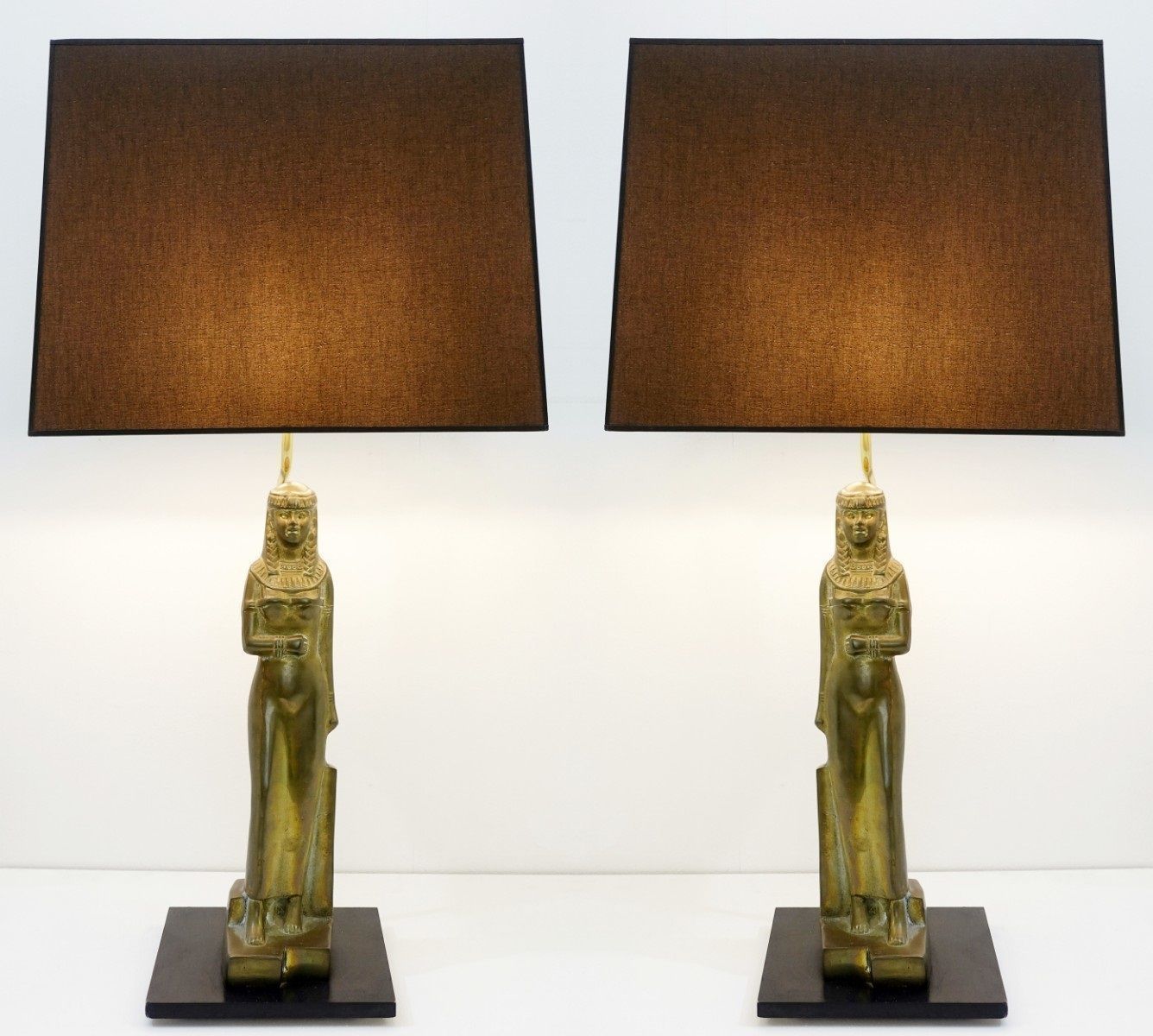 Vintage Egyptian Pharaoh Table Lamps, Set Of 2 Vinterior