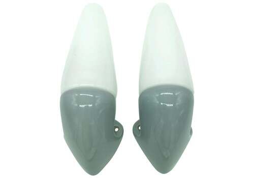 Vintage Ifö Of Sweden Ceramic Bathroom Lamps With Opaline Shades From The 1960s
