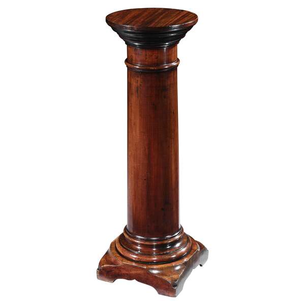 Pedestal Classical Column Stand Mahogany Roman Tuscan Grand Tour ...