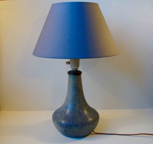 Stoneware Table Lamp By Jacob Eiler Bang For Nymølle Denmark, 1950s photo furniture