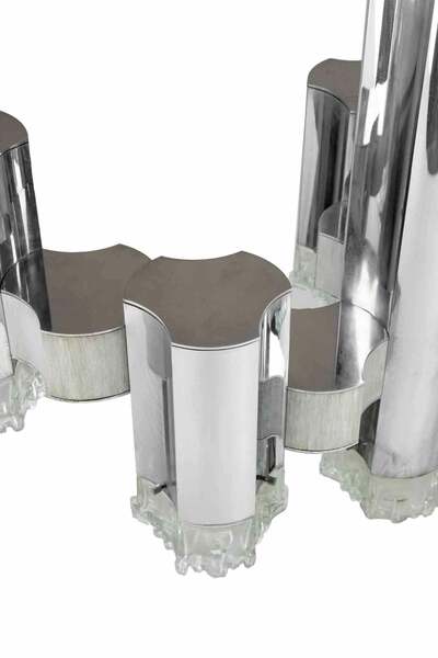 "Modernist" Chandelier Attr. To Gaetano Sciolari, 1970s photo Lighting