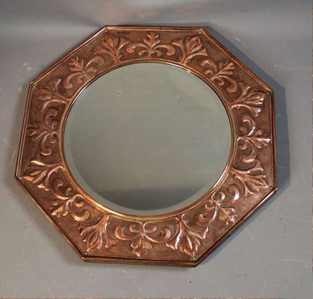 Ksia Copper Arts And Crafts Mirror Vinterior Ksia Copper Arts And Crafts Mirror Photo 1