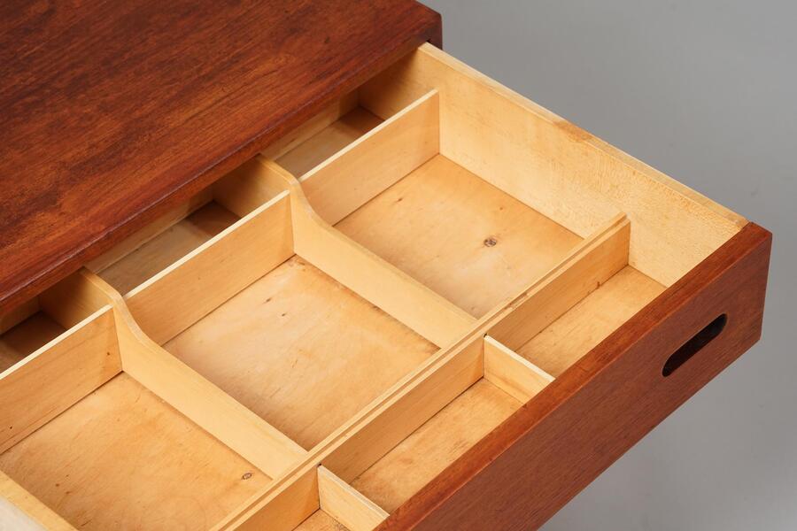 Scandinavian Modern Side Table, Illum Wikkelsø, Hjørring Møbel, Denmark, 1960s photo Furniture