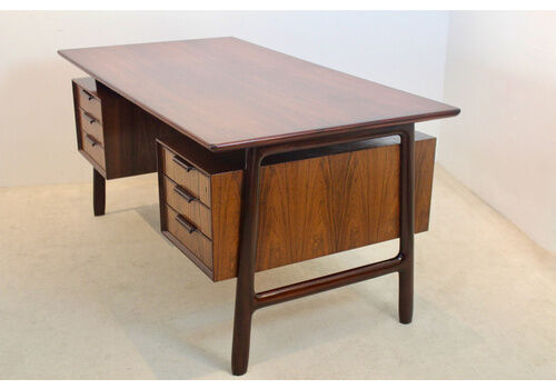 Free Standing Danish Mid Century Writing Desk By Arne Vodder, Denmark