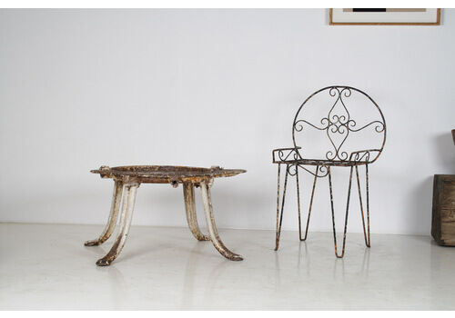 Unusual 19th Century Victorian Cast Iron Garden Side Table Or Pot Stand