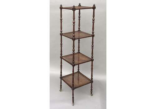 A Fine Regency Mahogany Tapering Form Etagere / Whatnot