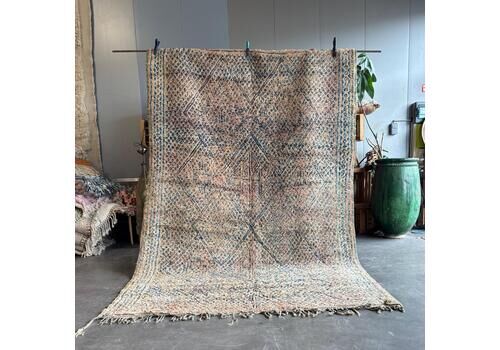 Boho Chic Moroccan Boujad Wool Rug 200x320 Cm Handwoven Berber Carpet Authentic Tribal Design
