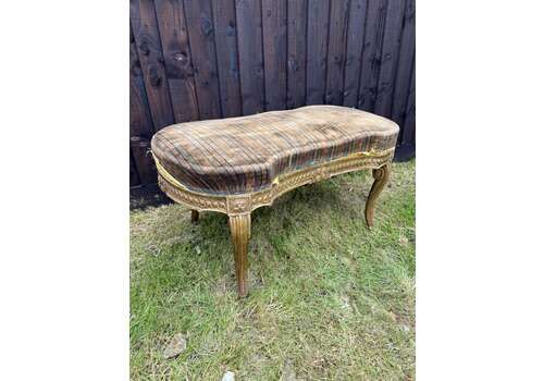 Louis XVI Style Gilt Wood Foot Stool