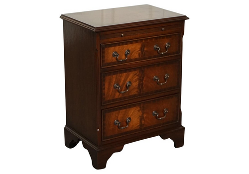 Lovely Georgian Style Small Chest Of Drawers Side Table With Butler Tray J1
