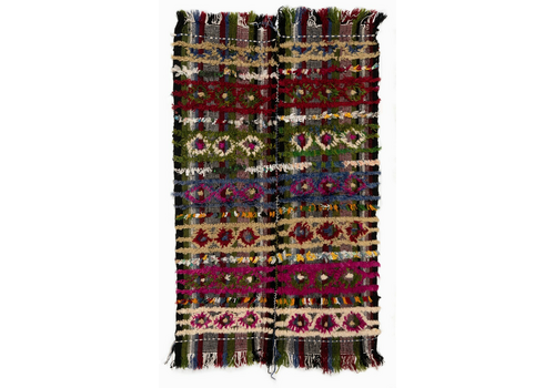 3x4.7 Ft Colorful Vintage Turkish Kilim. Bed, Floor, Sofa Cover Or Wall Hanging