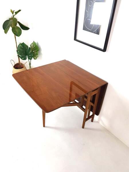 Vintage Dining Table / Gateleg Table / Folding Table photo for sale