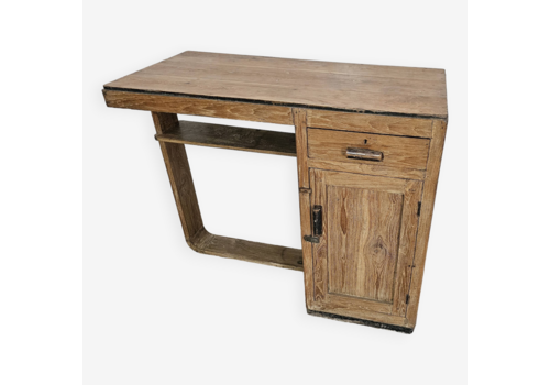 Old Art Deco Teak Desk