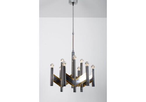Large Concorde Chandelier By Gaetano Sciolari For Sciolari, 1970s