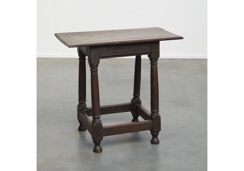 Charming, Large Antique English Side Table/Stool With A Beautiful Patina