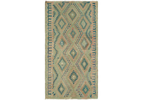 Handmade Multicolor Oriental Kilim Rug 170 Cm X 300 Cm