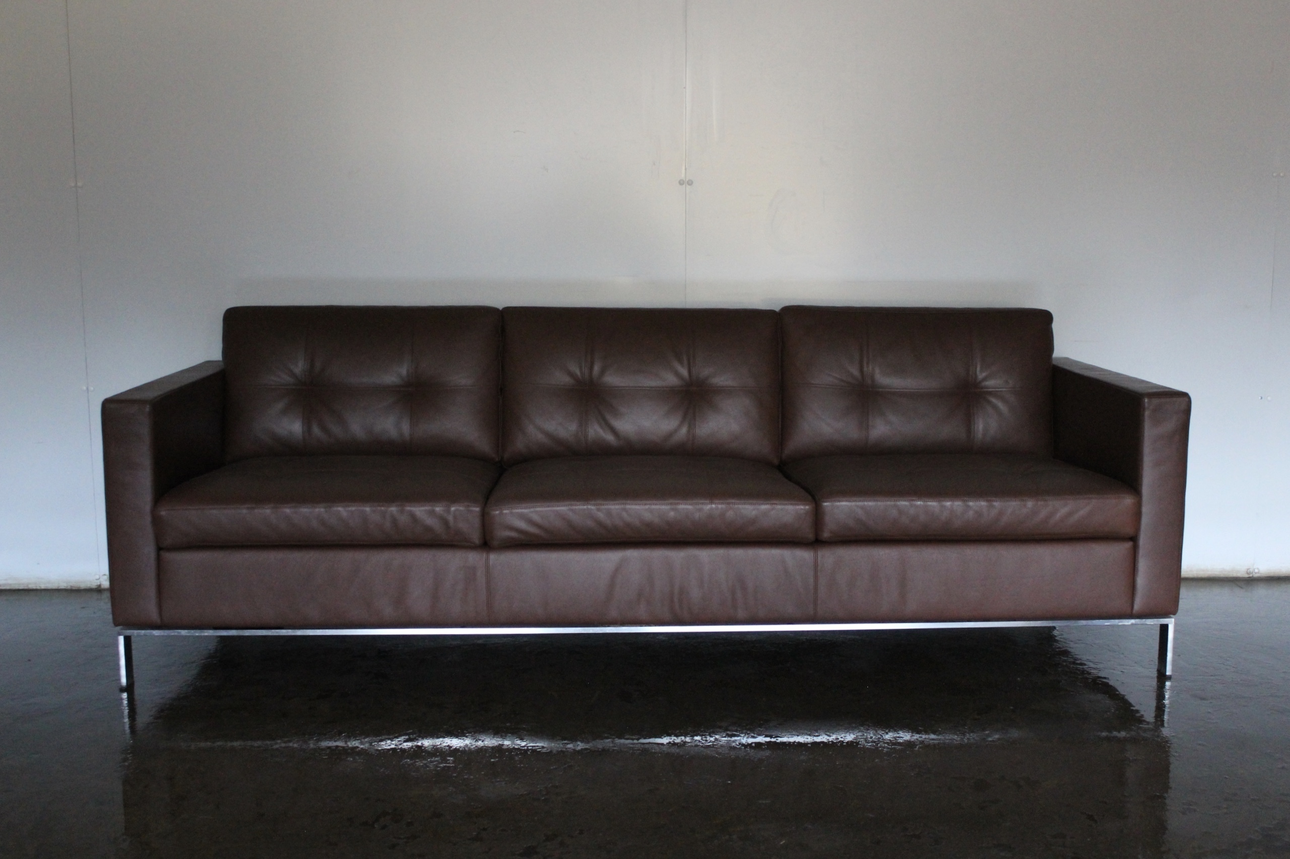 Mmaculate Sublime Walter Knoll Foster 502 30 3 Seat Sofa In Dark Mmaculate Sublime Walter Knoll Foster