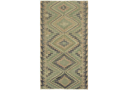 Handmade Multicolor Oriental Kilim Rug 165 Cm X 306 Cm